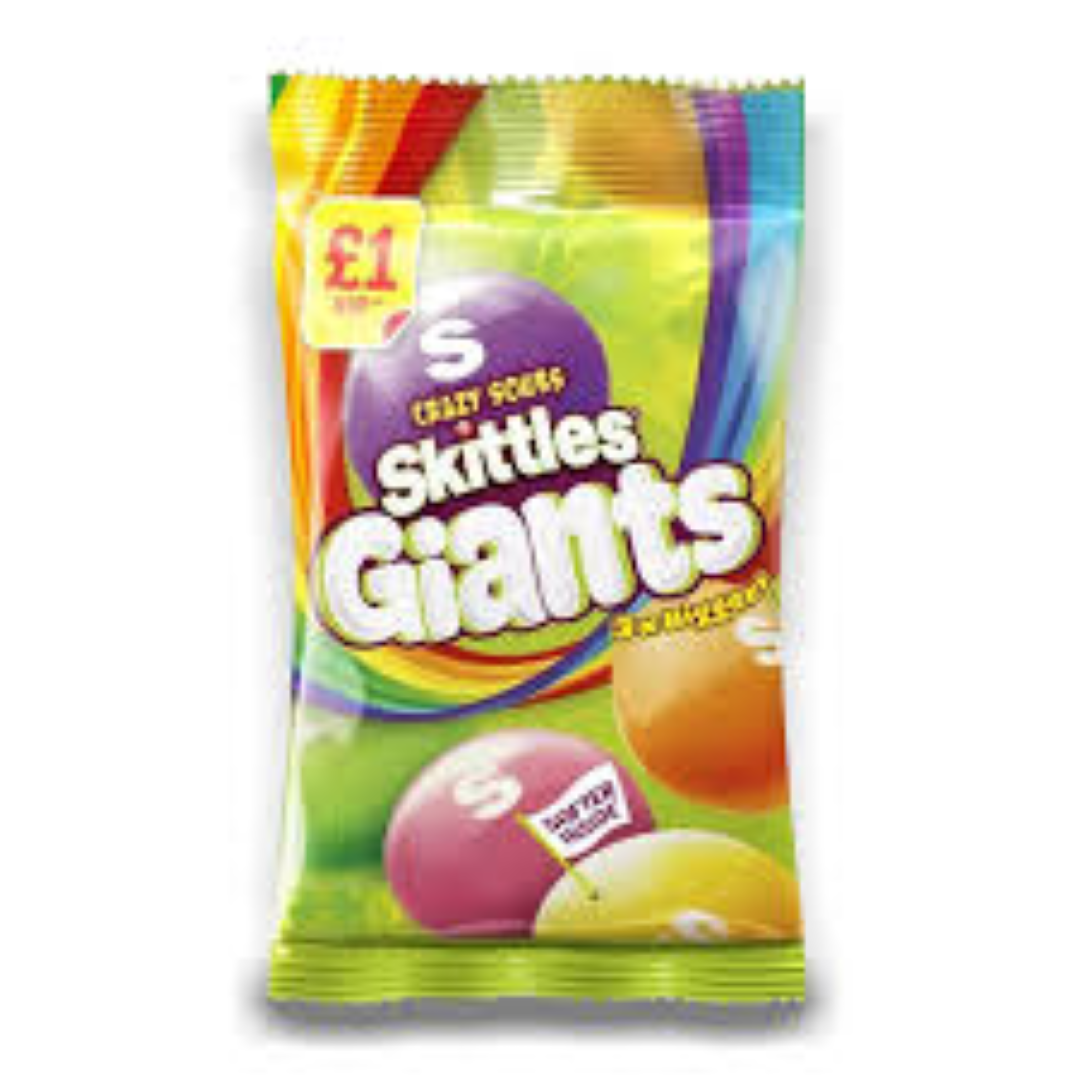 SKITTLES SOUR GIANTS BAG 125G